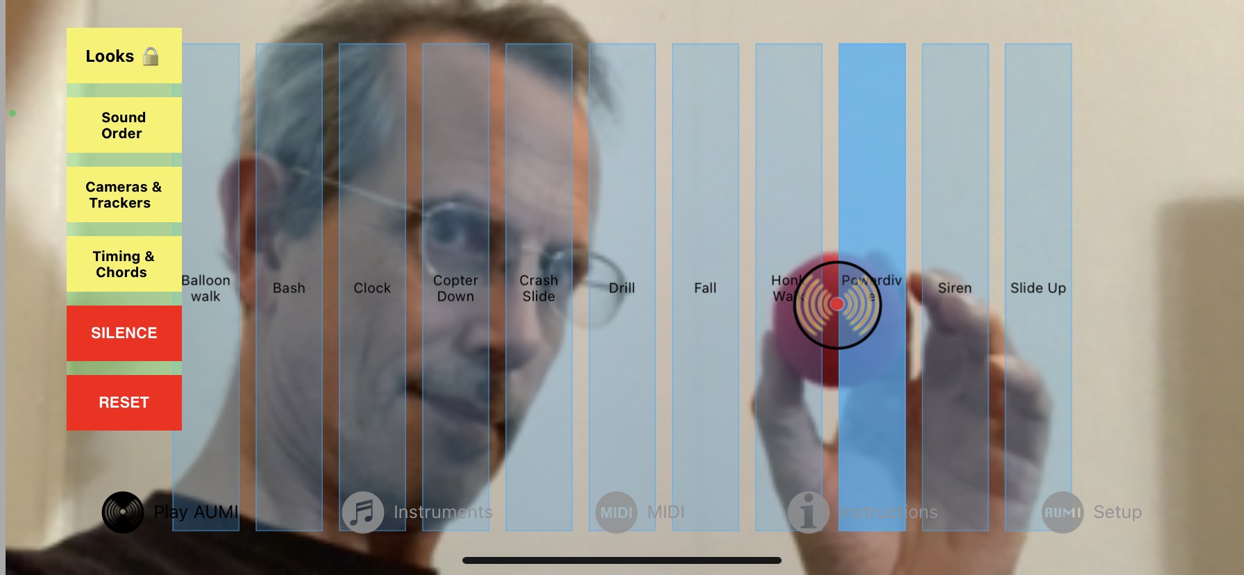 aumi 2.2 face color tracking